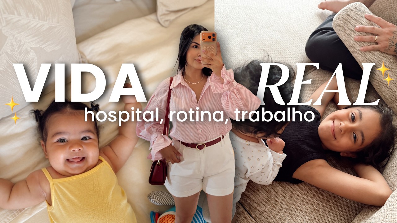 VIDA REAL MÃE DE DUAS 👧🏻💖 Olívia doente, rotina com a Mia e surpresa do Gui