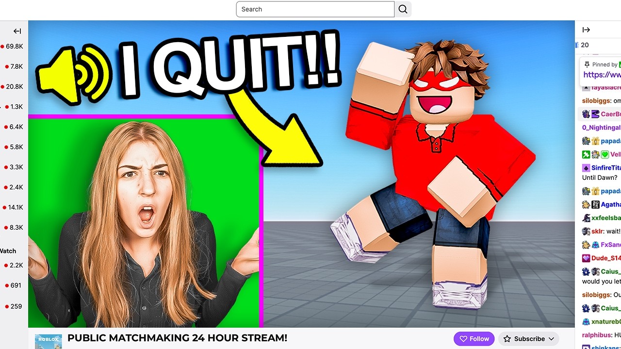 I Stream Sniped Her Until She DELETED ROBLOX.. - Published by KAYE