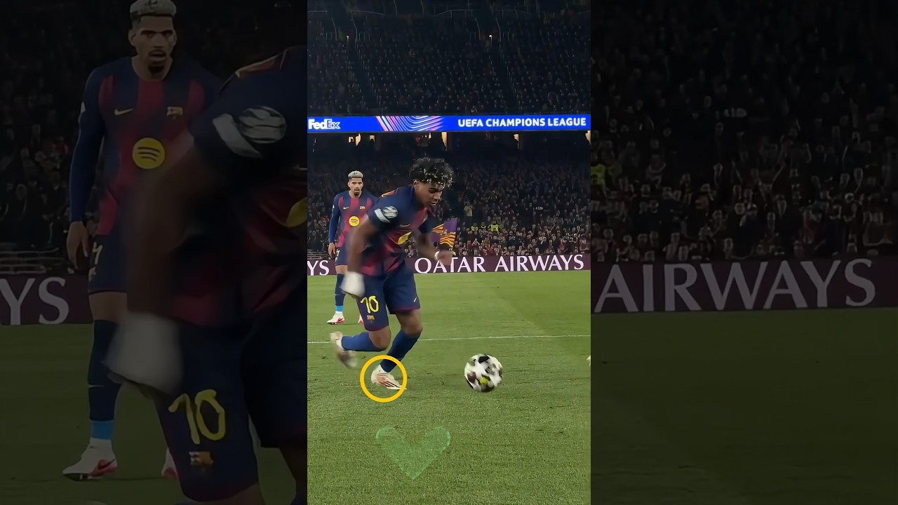 سر مهارة لامين يامال لخداع المدافعين🔥🇪🇸 #odey_amin #العبها_صح #shorts