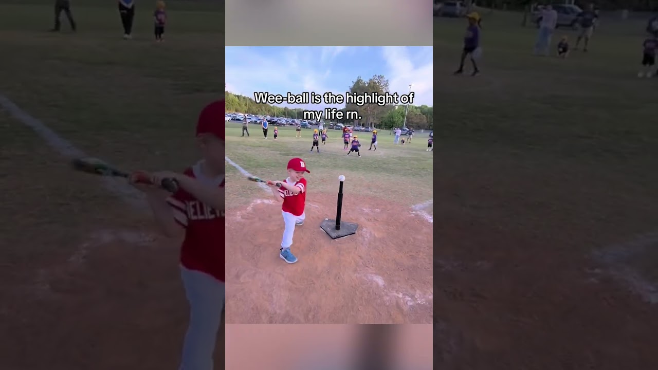 too cute! #teeball #softball #baseball