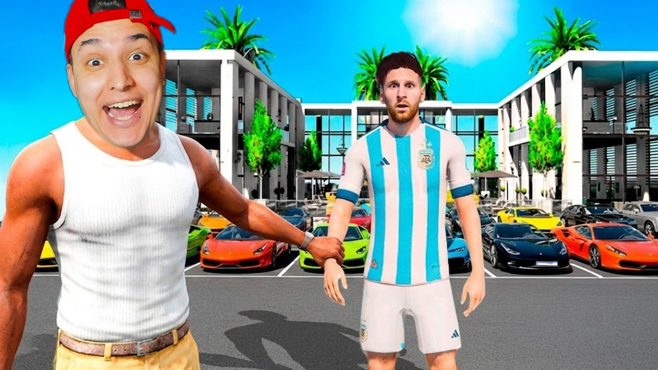 العثور على منزل ميسي في لعبة GTA 5!