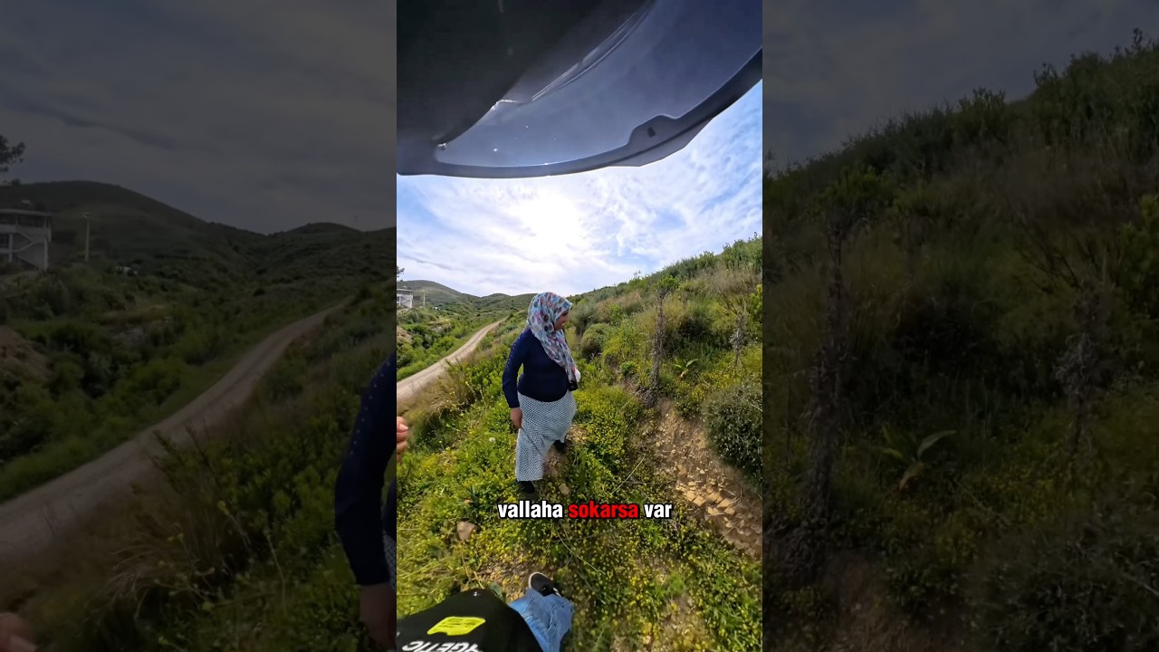 Annemle arı saldırısına uğradık🐝😅 #anne #funny #motovlog #keşfetteyiz #lvbelc5 #keşfet #vlog