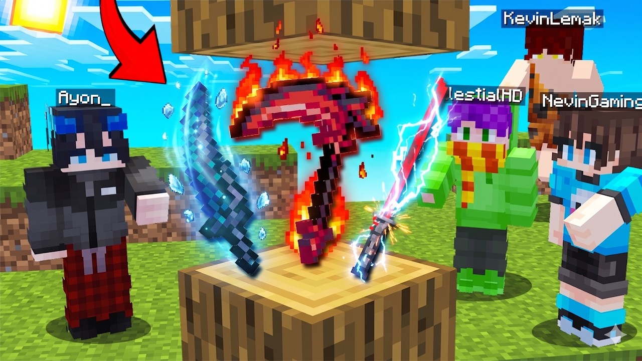 Gw ADAIN LOMBA SURVIVAL DI MINECRAFT TAPI DROP SENJATA PEDANG OVERPOWER! ... ( GILA KEREN ! + KOMPE)