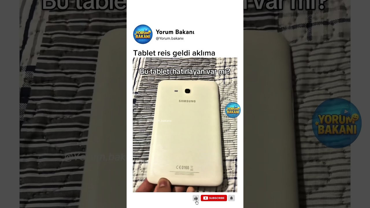 tablet reis geldi aklıma