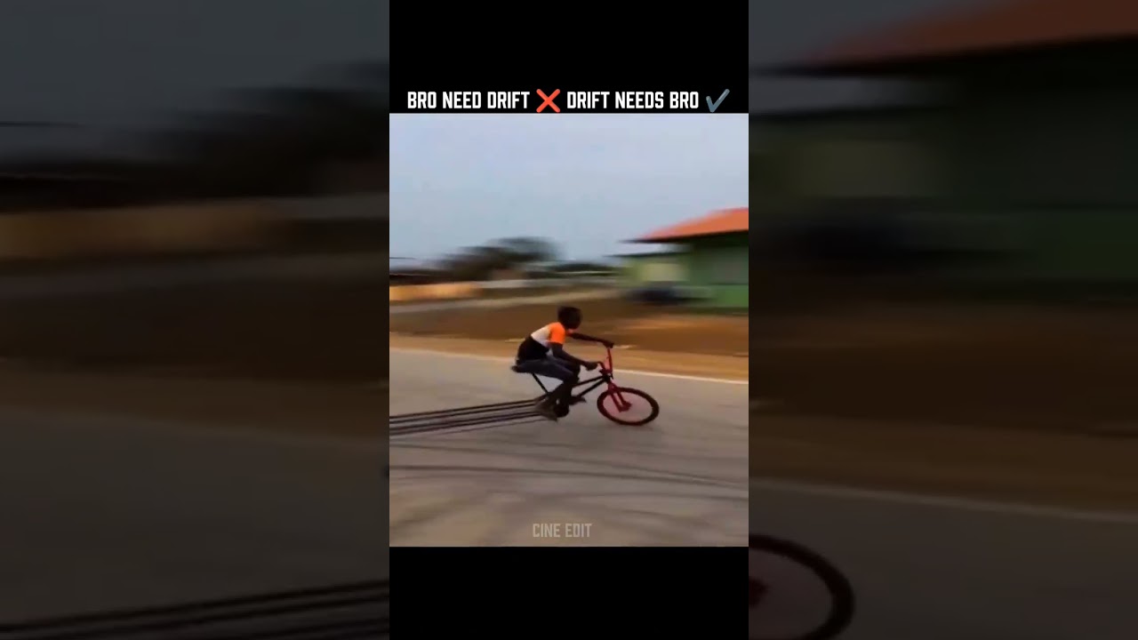 This bicycle drifts better than cars #drifting #shorts