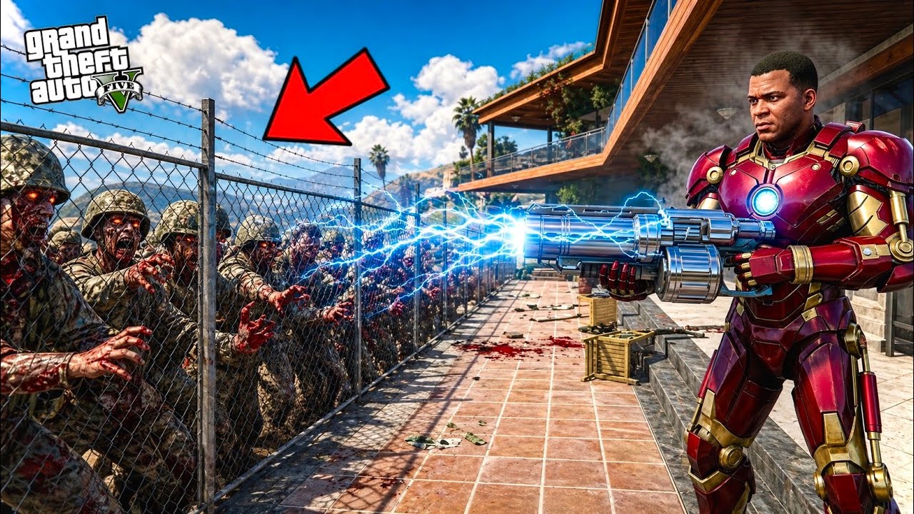 Franklin Upgraded Ironman Suit to Destroy Military Zombies 😱 | GTA 5 Telugu | Dhanu Dino