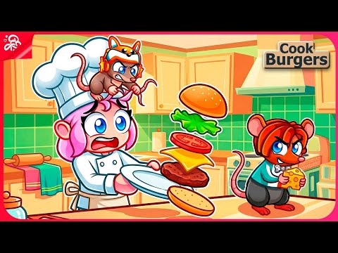 VIREI RATINHO PRA TROLLAR MINHA NAMORADA NA HAMBURGUERIA 😂(Cook Burguer)