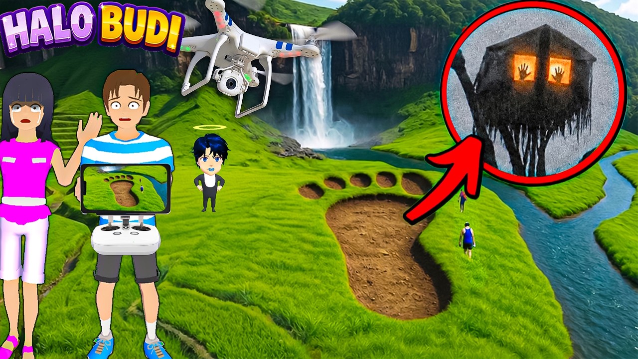 Yuta Mio Panik! Drone Menangkap HOUSE HEAD RAKSASA Mengerikan Di Hutan Kota Sakura 😱