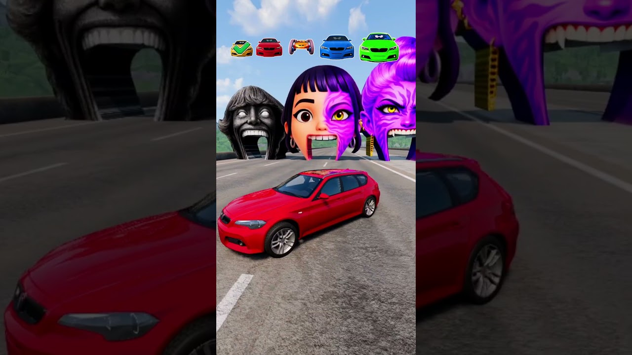 Big & Small Cars vs Rumi X 67 X Mira X Zoey X 67 #beamng #kpop