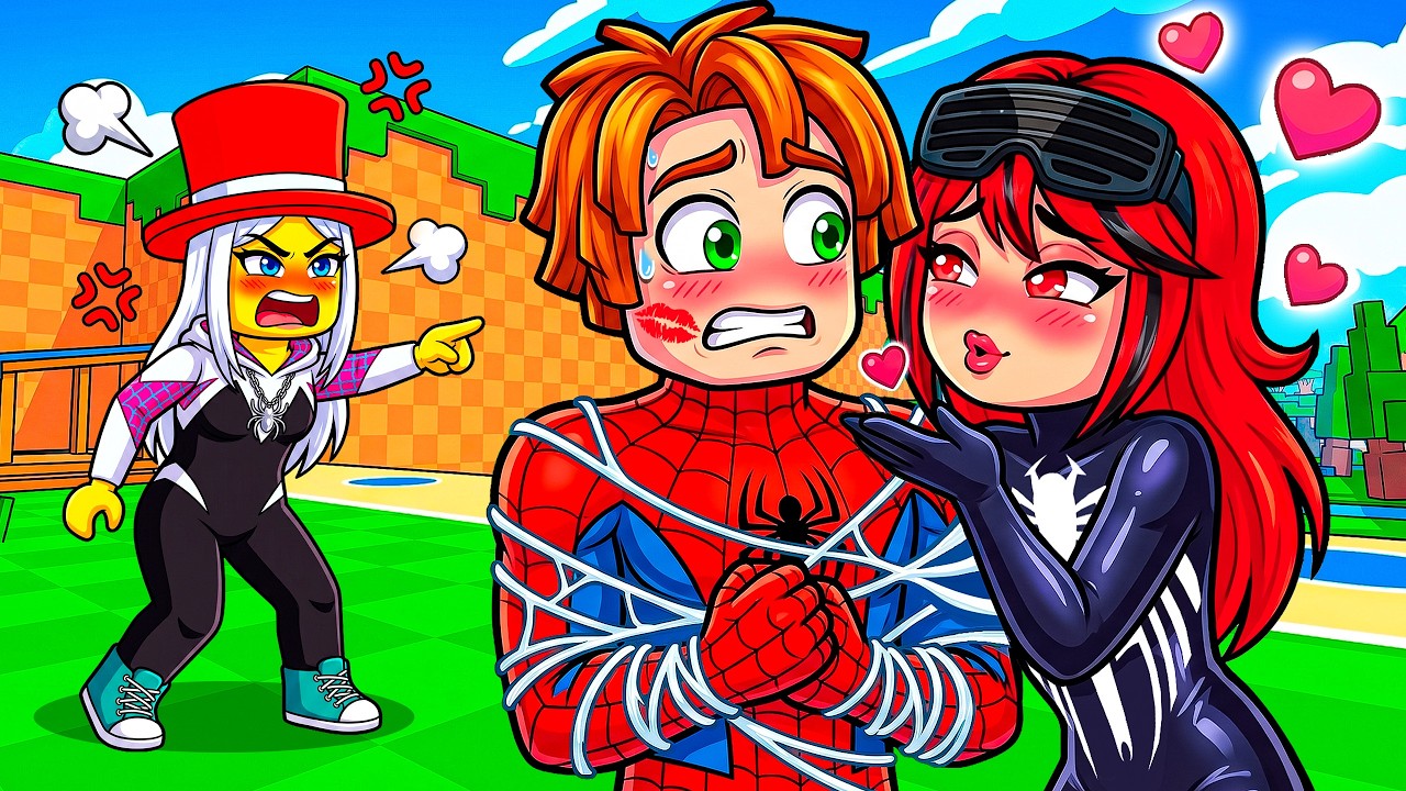 Kick A Lucky Block But With SPIDERMAN ZONES!