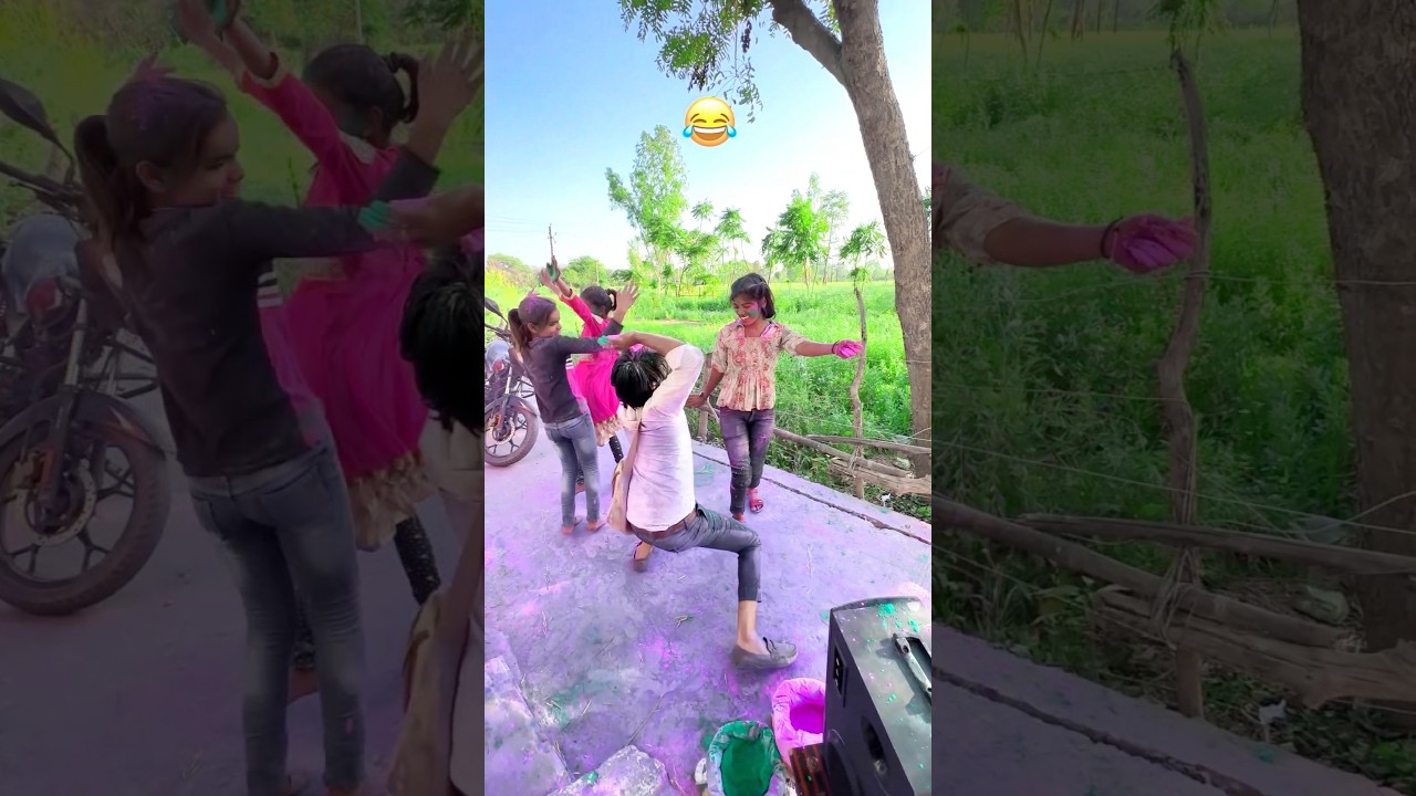 होली में बीबी + पड़ोसन 😱😜 Upboyraj Comedy @YouTube #holi #holi2026 #happyholi  #comedy #shorts