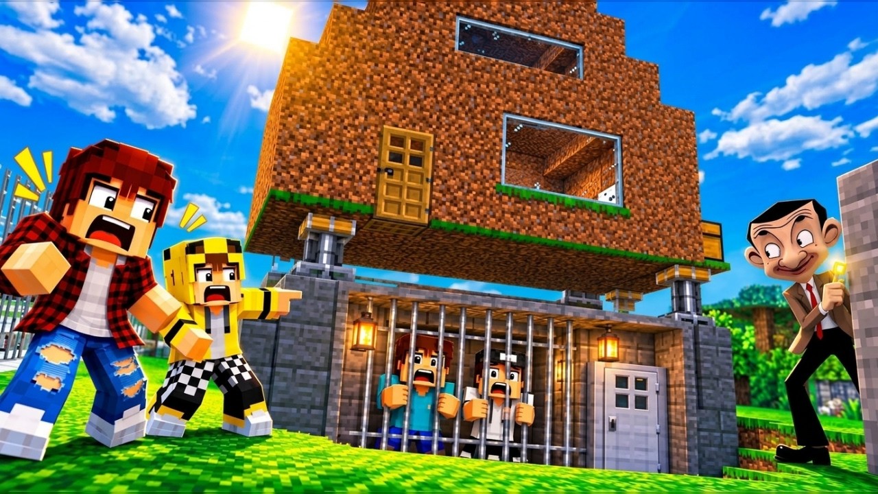 ماين كرافت لكن عبوسي وجيجي اختفوا فجأة وانا وكعبول كشفنه حقيقة الحرامي المحتال 😱😨 #فلم_ماين_كرافت