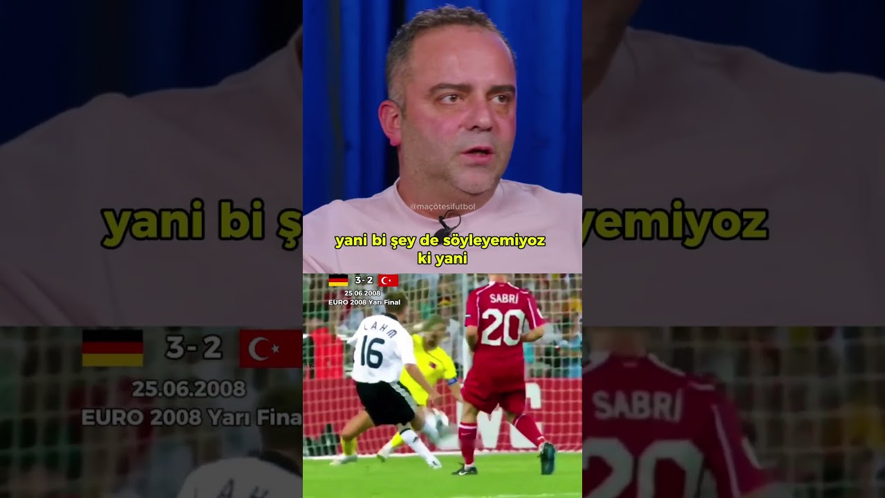 Semih Şentürk'ün Euro 2008 Türkiye Almanya yarı finalinden sonra Fatih Terim'le anısı