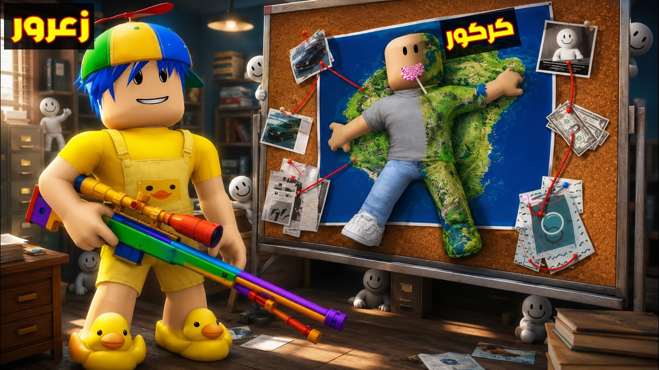 فلم روبلوكس : زعرورالباحث الملون يبحث عن كركور المستخبئ في اكبر مكان في العالم 😱🔥