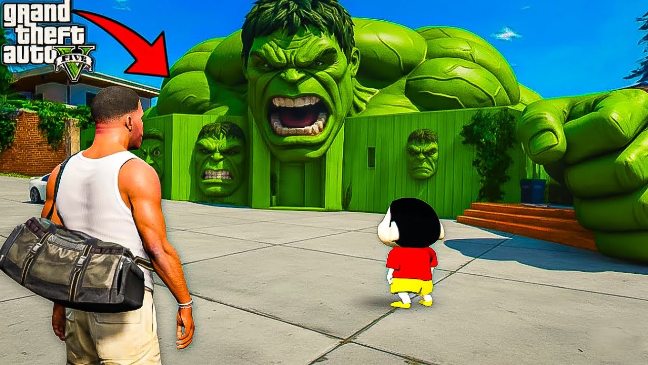Franklin & Shinchan Found Hulk Secret House in GTA 5 Telugu 😱 | Dhanu Dino