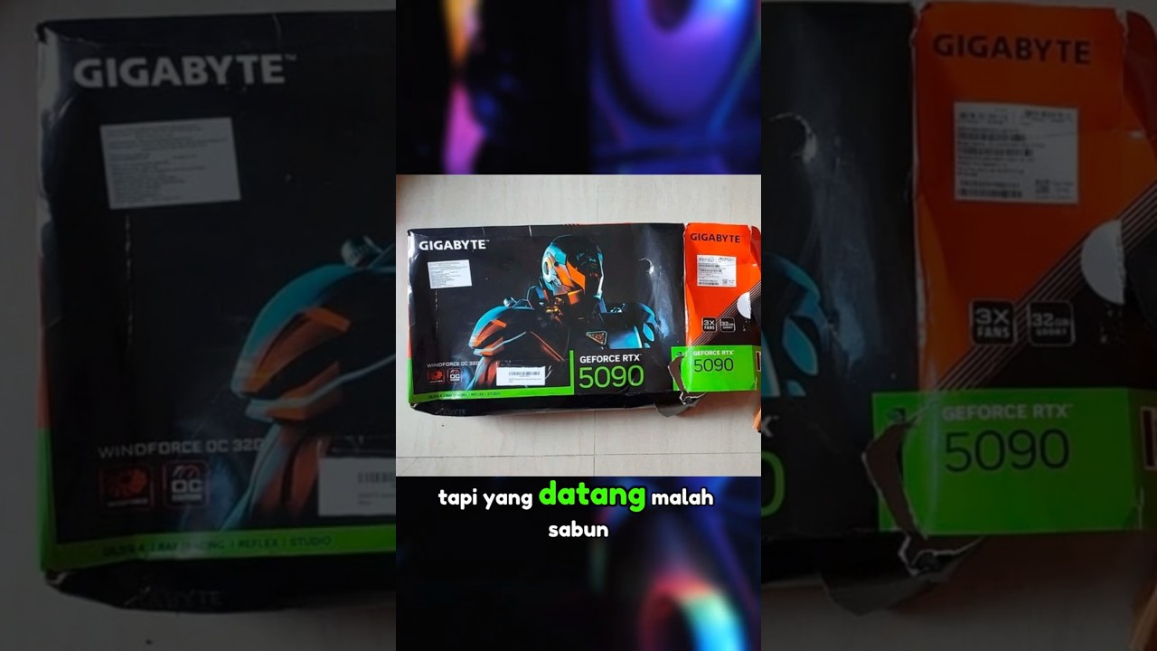 Gamer India ini beli GPU RTX 5090 yang datang malah sabun 1 kilogram, eh tapi...