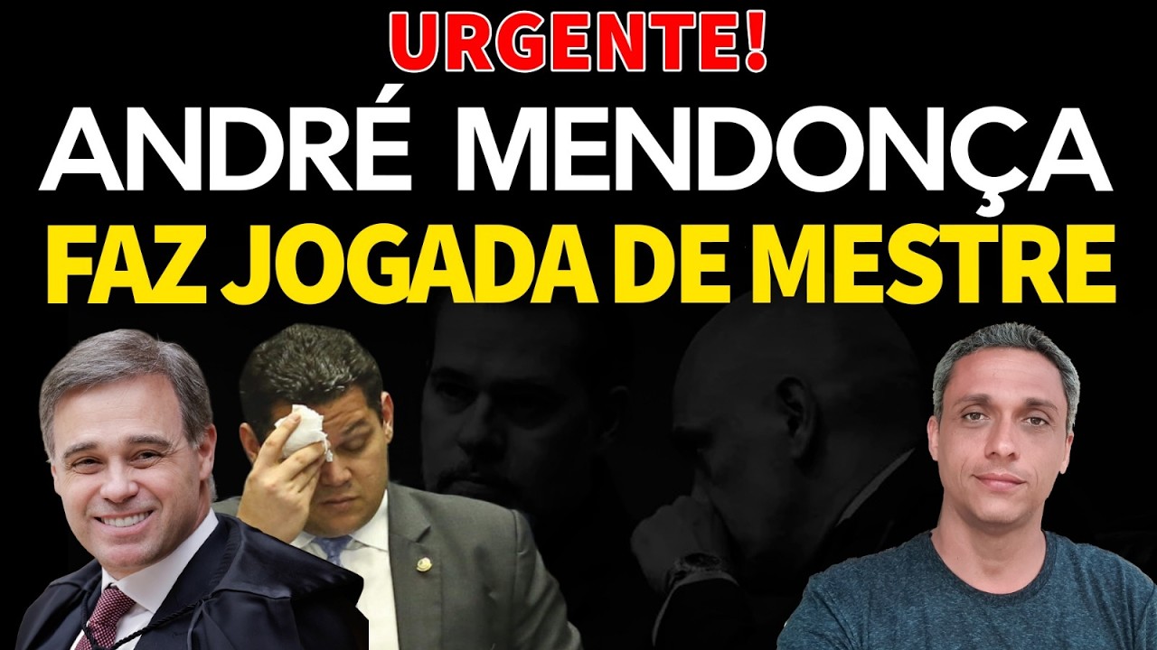 URGENTE! André Mendonça da um XEQUE MATE no Alcolumbre, Moraes e Toffoli