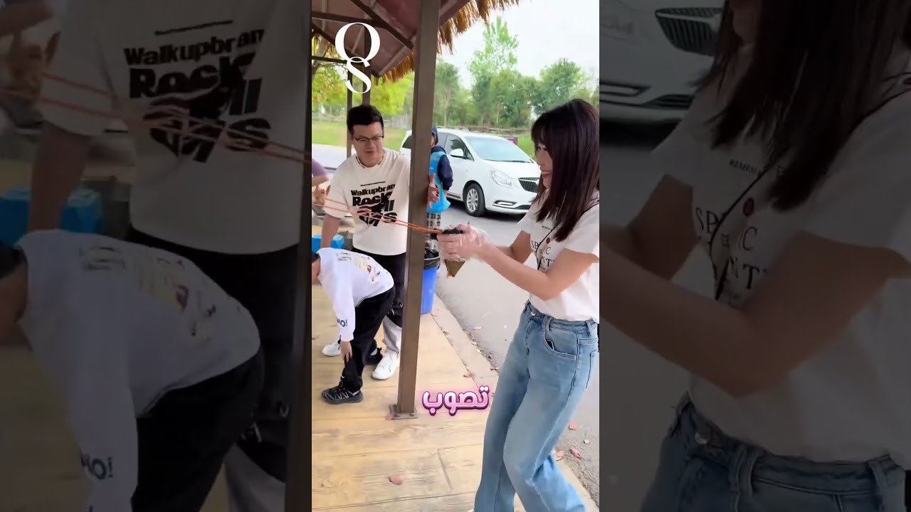 🚨 🍗أول عملية قصف بالدجاج في التاريخ..من المقلاع إلى قلب النمر🐯❤️#shorts #قصص #ذكاء