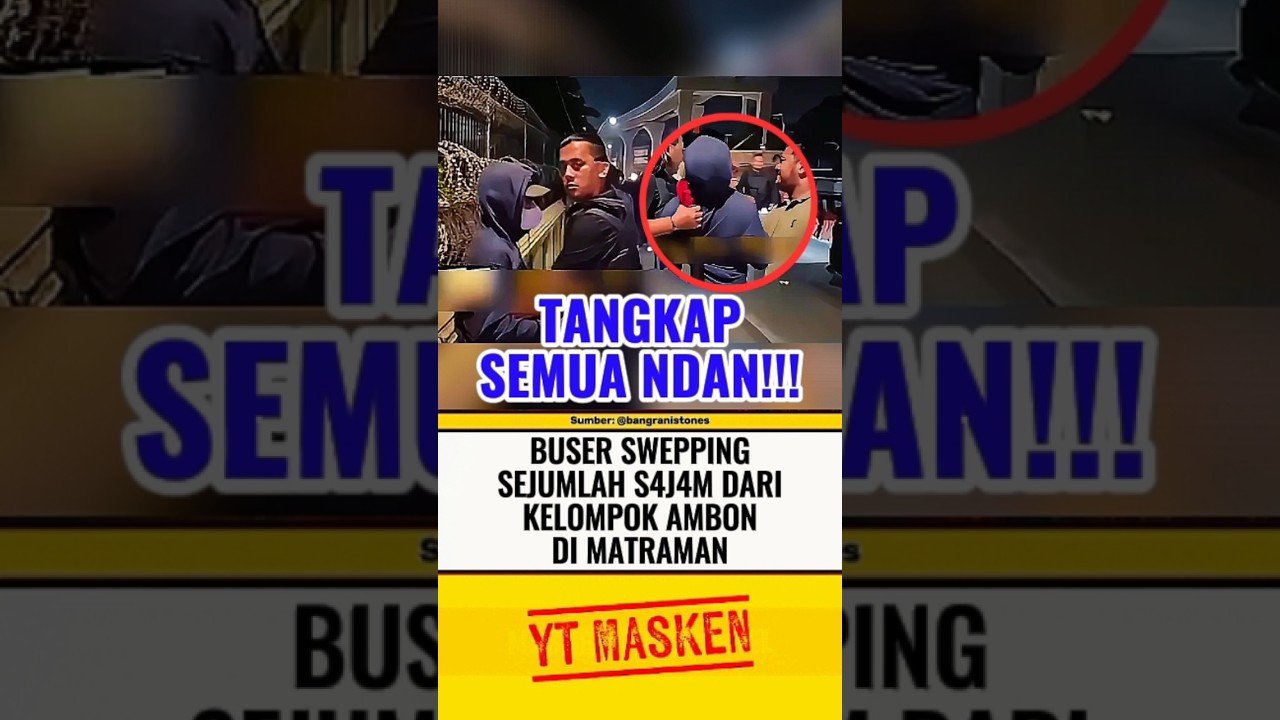 BUSER GERAK CEPAT AMANKAN KELOMPOK AMBON BAWA BEGINIAN⁉️ #beritaterkini #trending #fyp #shortsvideo