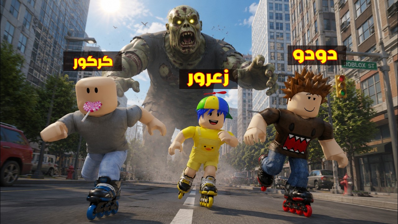 فلم روبلوكس : الزومبي العملاق سوق يدمر حذاء زعرور الجديد السريع 😱🔥