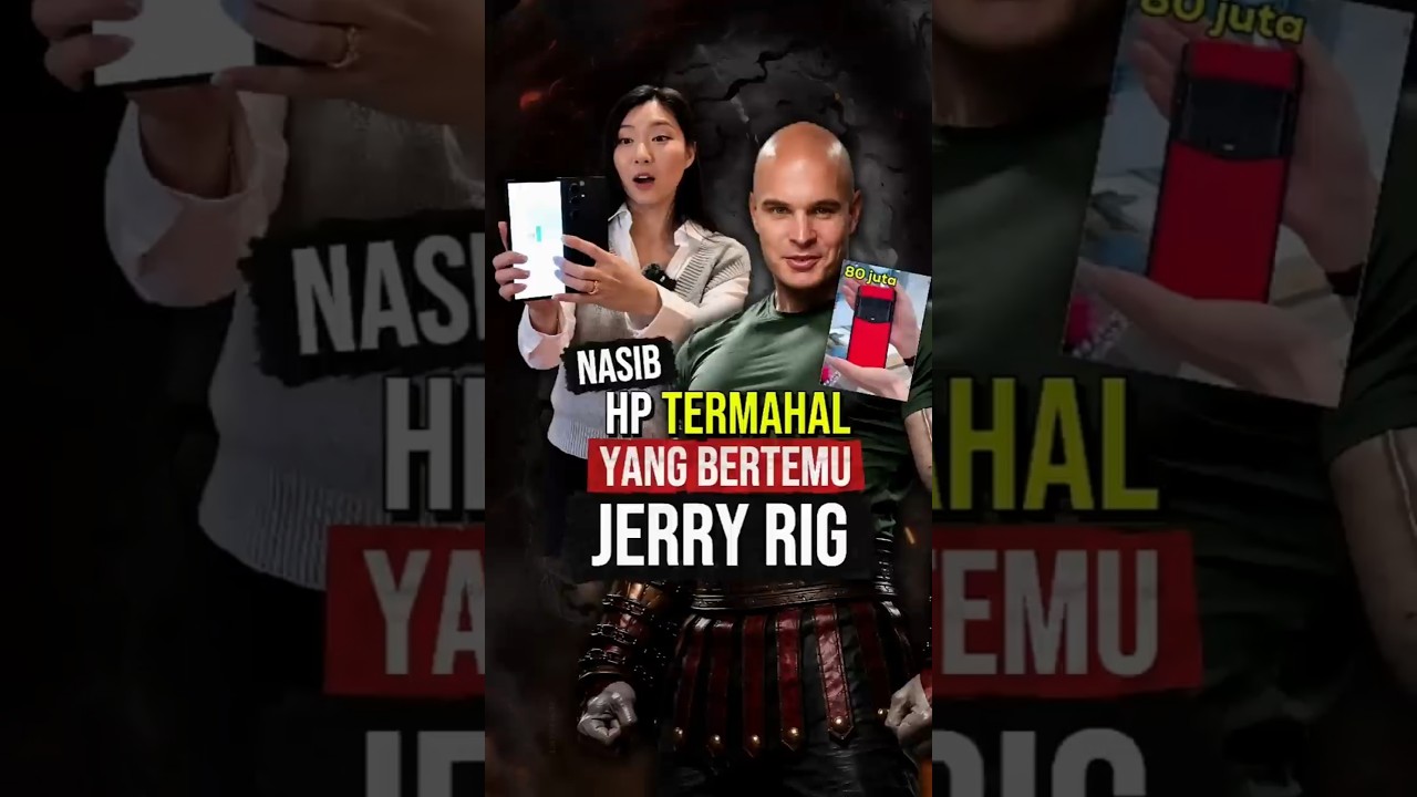 2 Handphone Termahal Yang Pernah Adu Mekanik Dengan Tangan Baja Jerry Rig! #shorts