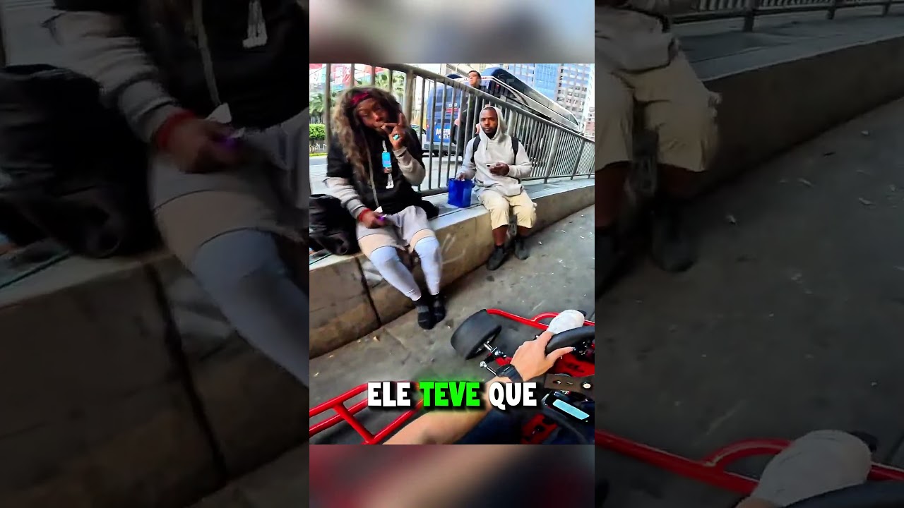 Motoca É Ameaçado Resolve Na Aceleração.