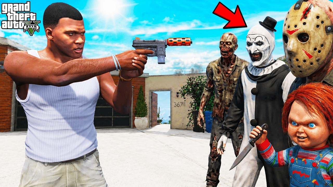 Franklin Fights Every Monster Villain in GTA 5 | SHINCHAN and CHOP