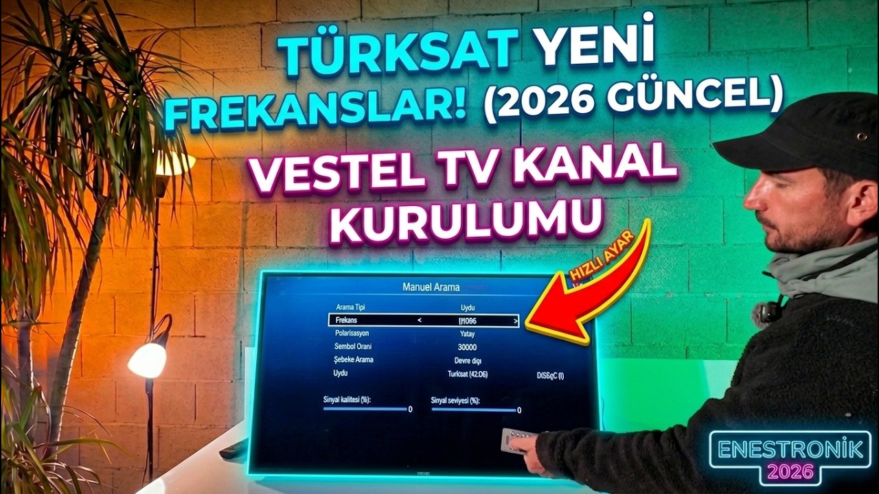 Vestel TV Kanal Ayarlama | 16 Ağustos 2026 Türksat Yeni Frekans Yükleme
