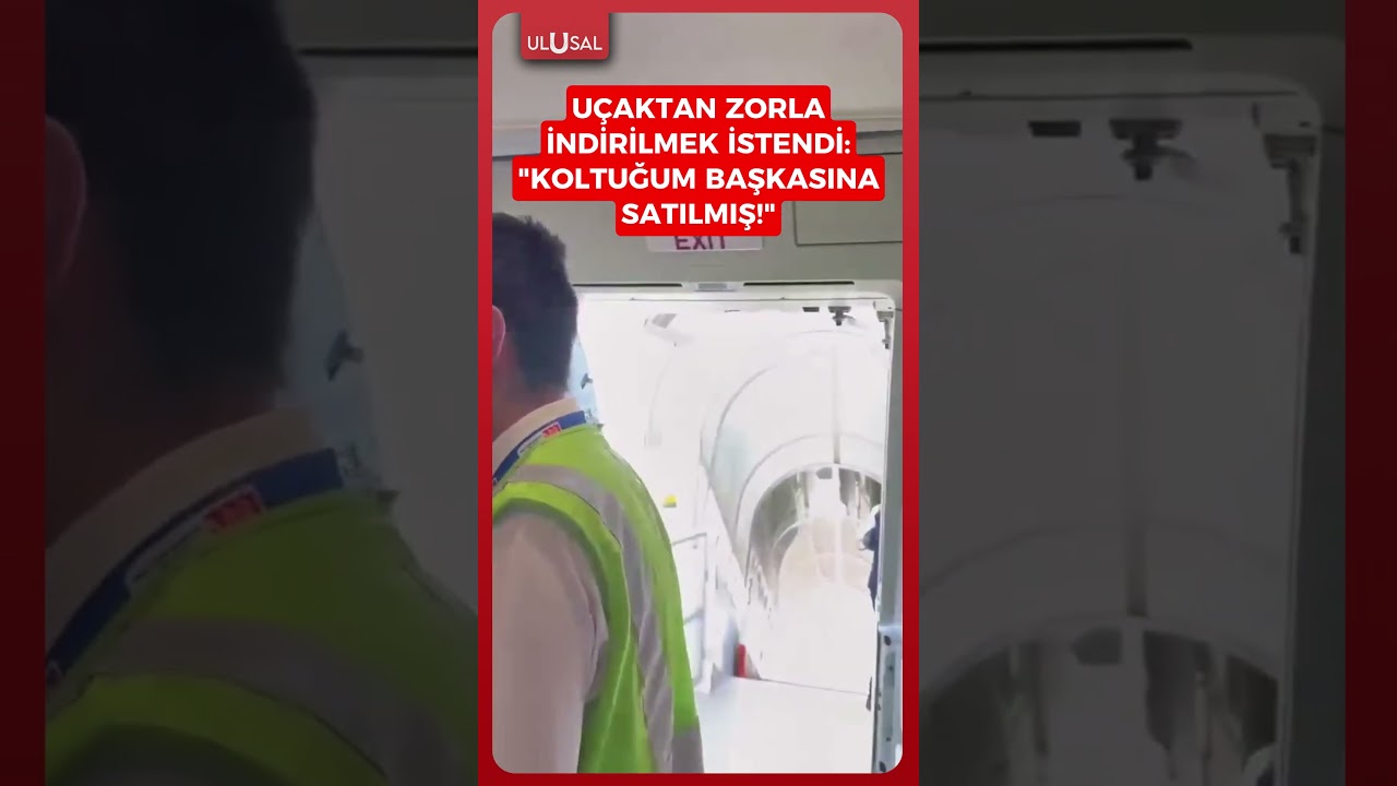 Bodrum Ankara uçağında fazla bilet satışı krizi! Yolcu zorla indirilmek istendi! #shorts #keşfet