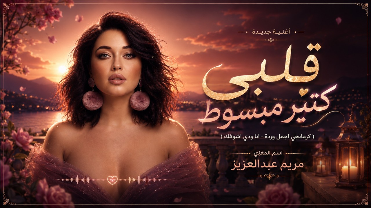 اغنية قلبي كتير مبسوط ( انا ودي اشوفك - كرمانجي اجمل وردة ) مريم عبدالعزيز (Official Music Video)