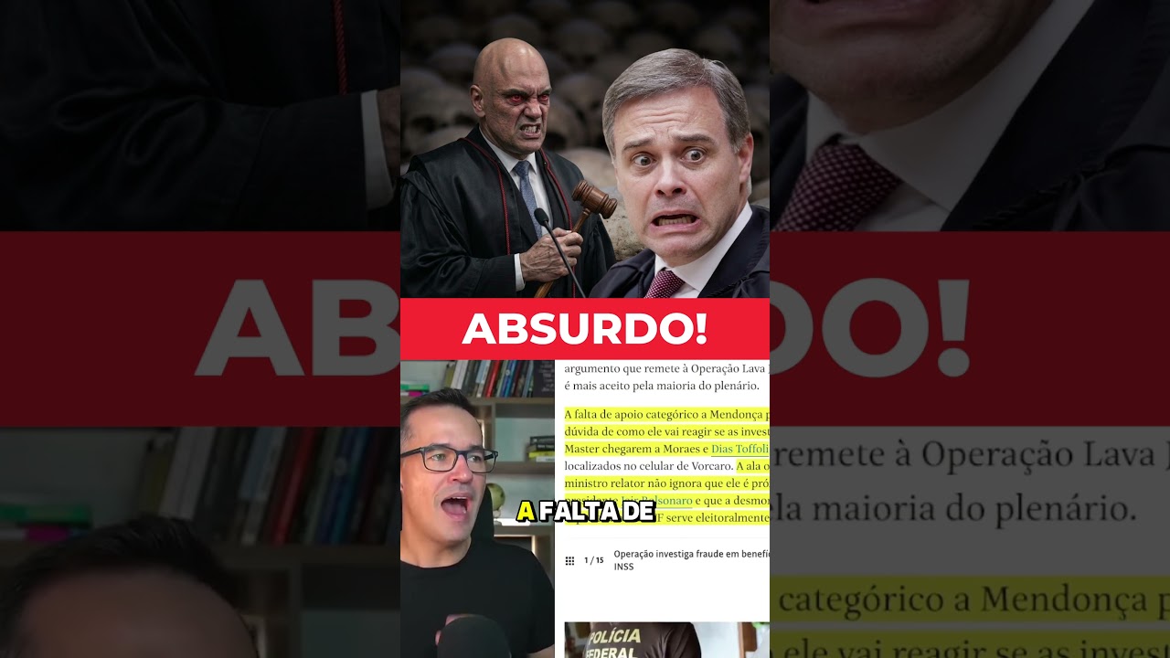 🚨 TRAIÇÃO NO SUPREMO! STF ISOLA MENDONÇA PARA PROTEGER SEUS PRÓPRIOS MINISTROS ⚖️🔥