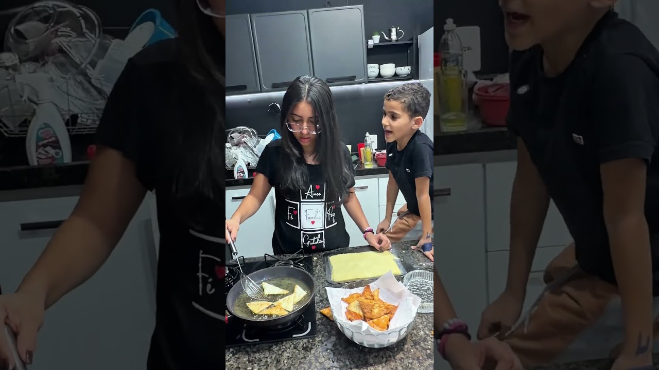 Eles fizeram salgados tipo Doritos com massa de pastel