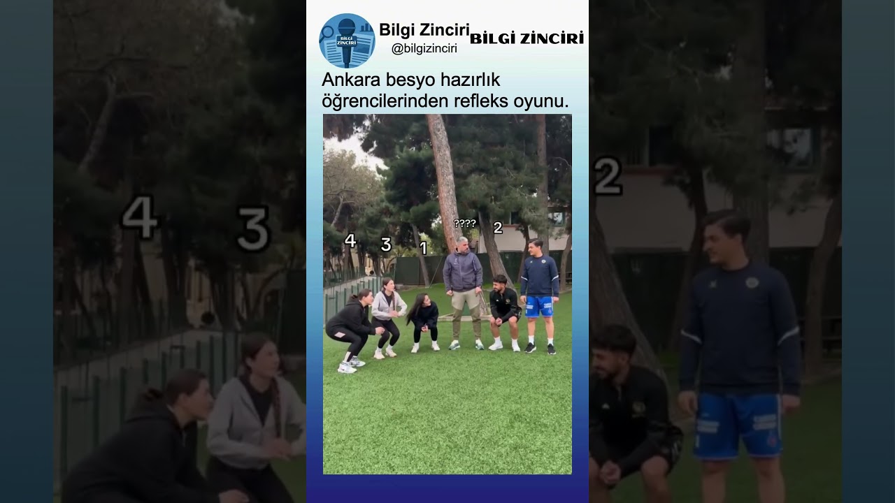 Ankara'da Besyo Hazırlık Öğrencilerinden Refleks Oyunu🤔😂