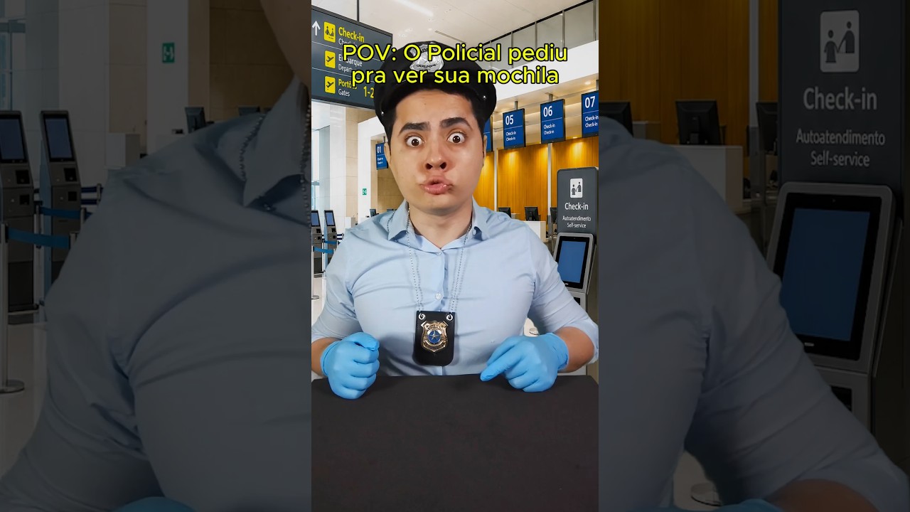 O policial pediu pra ver sua mochila 🧐 #pov