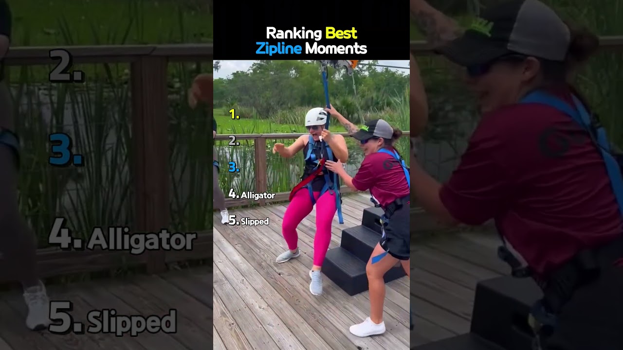 Ranking Best Zipline Moments😭😭