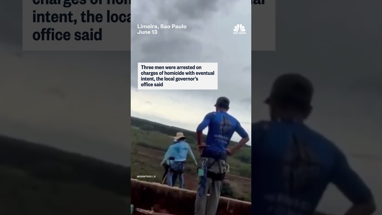 Brazil woman thrown from bridge without bungee cord attached