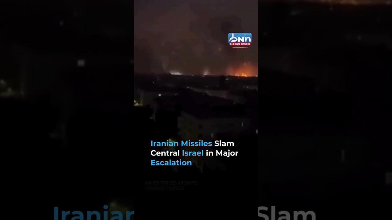 Iran Launches New Ballistic Missiles Toward Central Israel — Sirens Across Tel Aviv