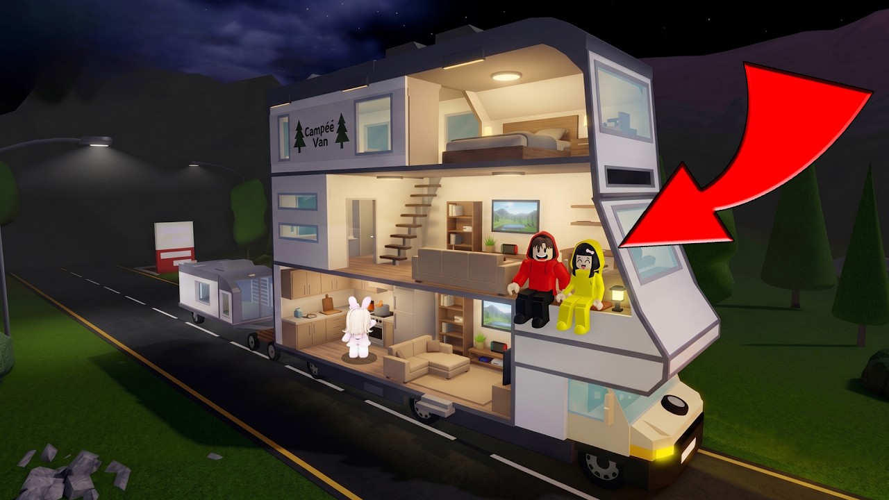 Yuta, Mio Dan Baby Celine Keliling Dunia Pakai Camper Van || ROBLOX