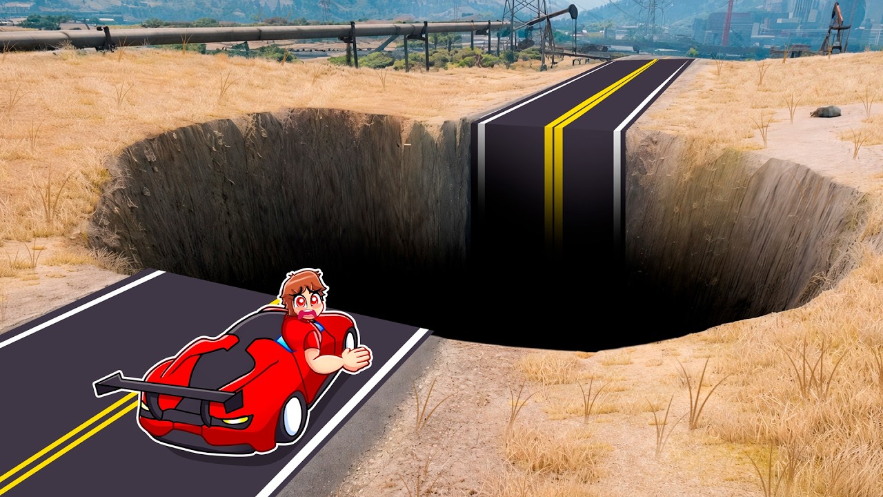 Testing Cars Vs HUGE POTHOLES in GTA 5...