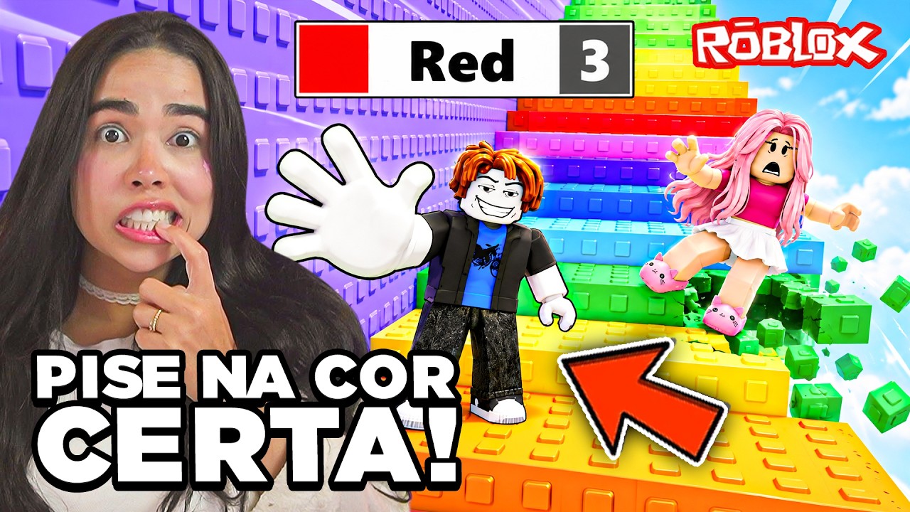 A MISSÃO É SOBREVIVER NESSA TORRE COLORIDA NO ROBLOX