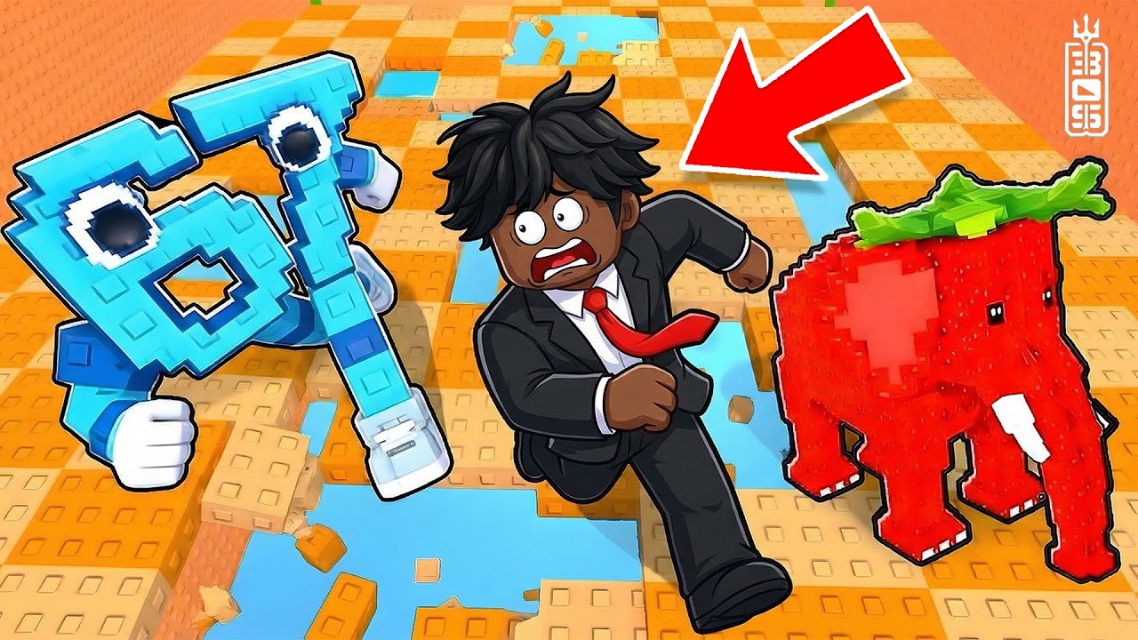 اجري ولا راح تطيح 😨 -  مابات المتابعين  - Roblox RUN FOR BRAINROTS