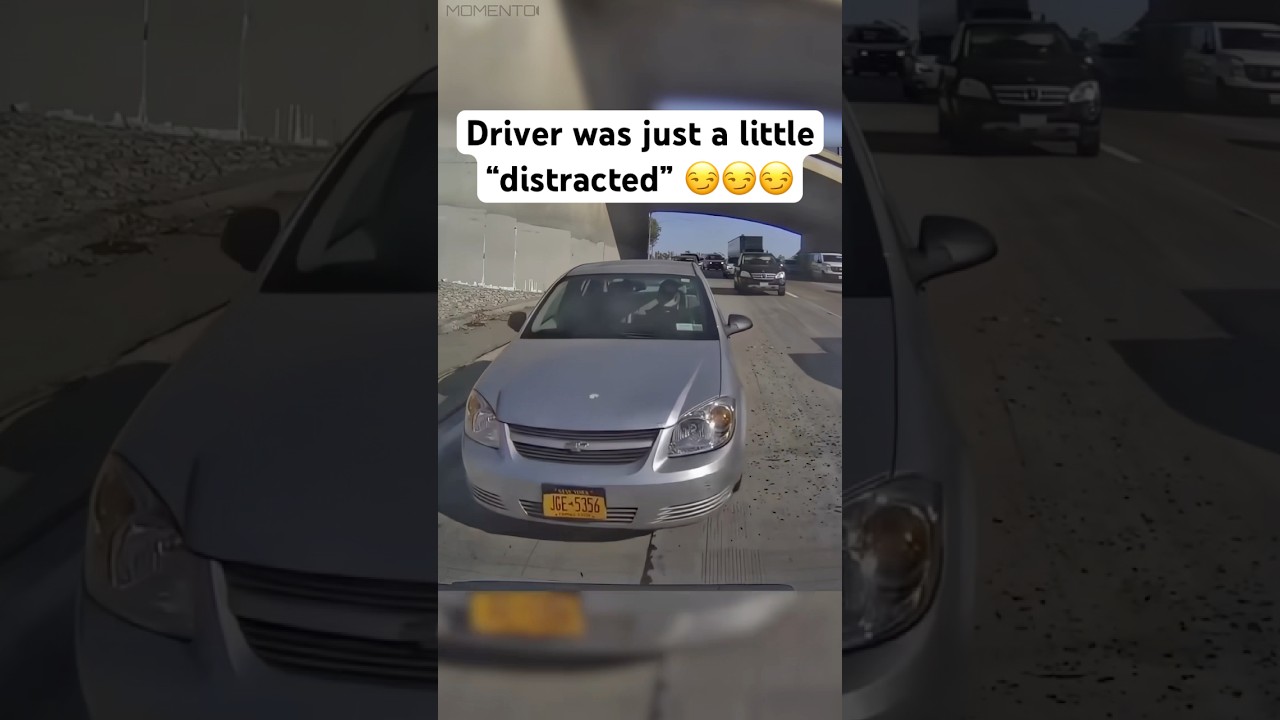 A VERY 😉 'Distracted' Driver Tries to Flee the Scene After a Hit and Run! #dashcam - Published by Momento