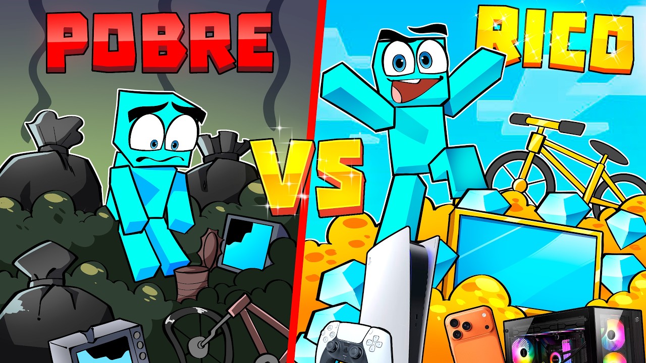 Evoluindo o Lixo de Pobre a Lixo de RICO no Minecraft!