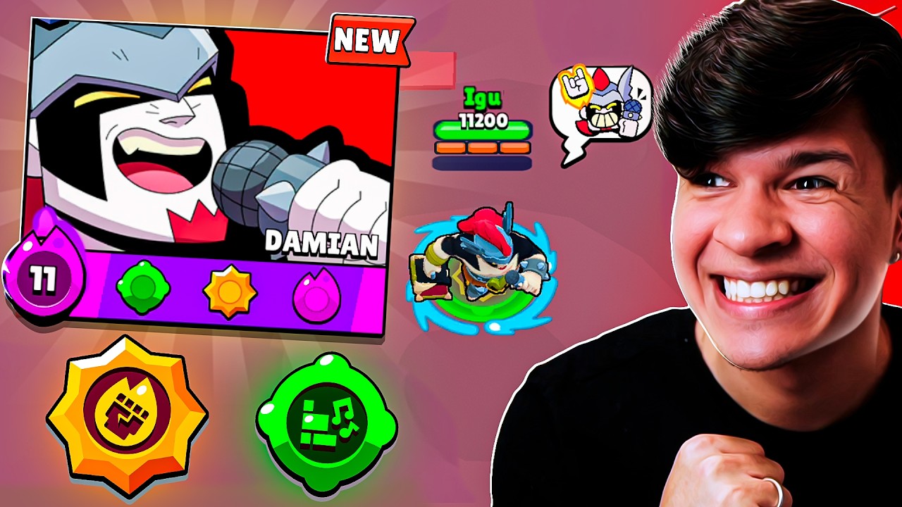o BRAWLER MAIS FORTE de TODOS! - JOGUEI e REVELEI TUDO do DAMIAN!