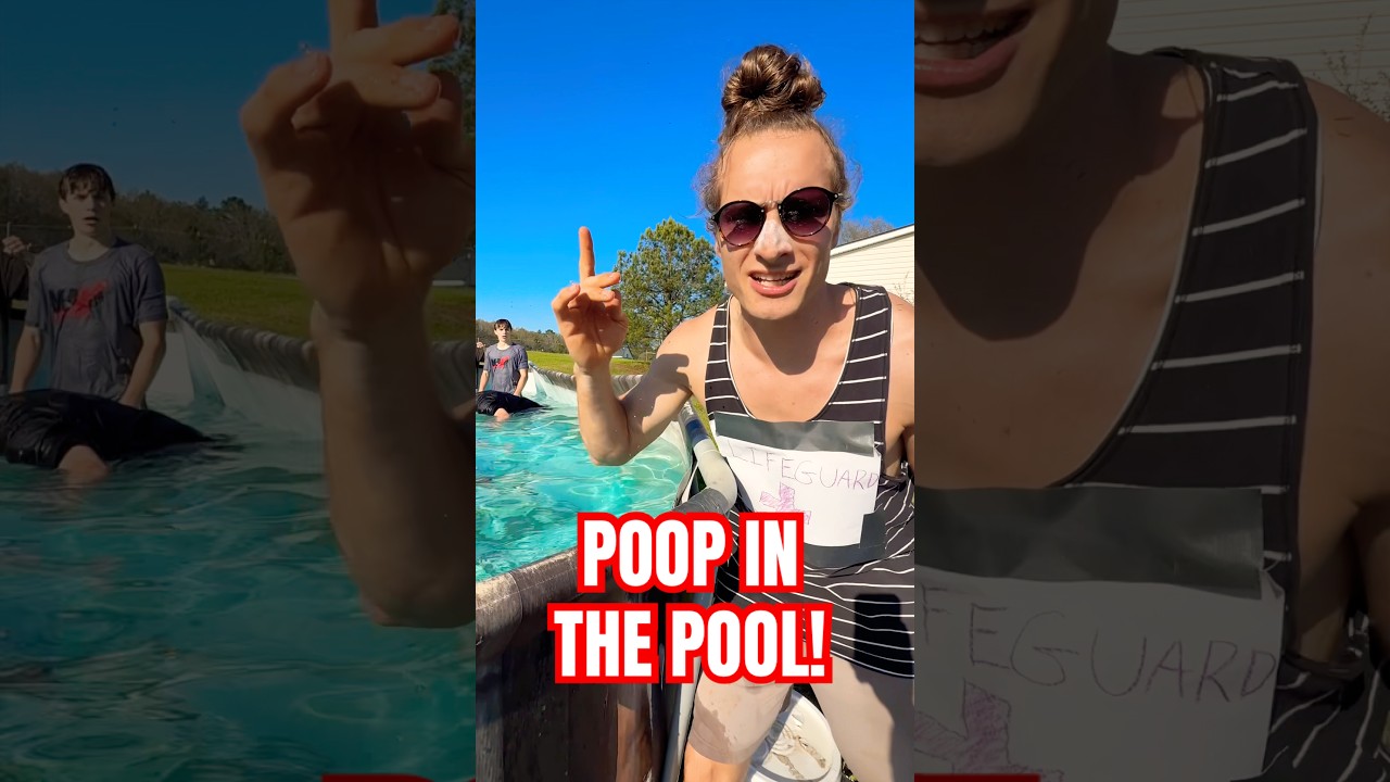 SOMEONE POOPED IN MY POOL! 😭