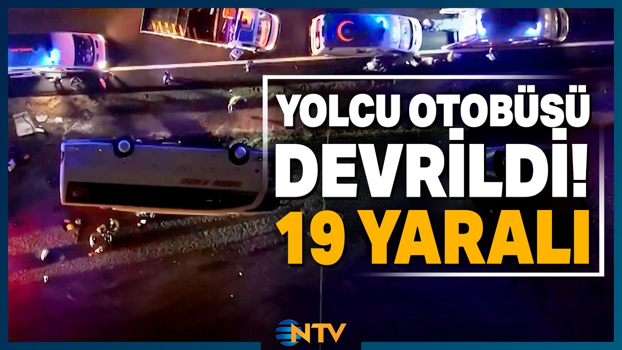 Kontrolden Çıkan Otobüs Devrildi, Çok Sayıda Yaralı Var! | NTV