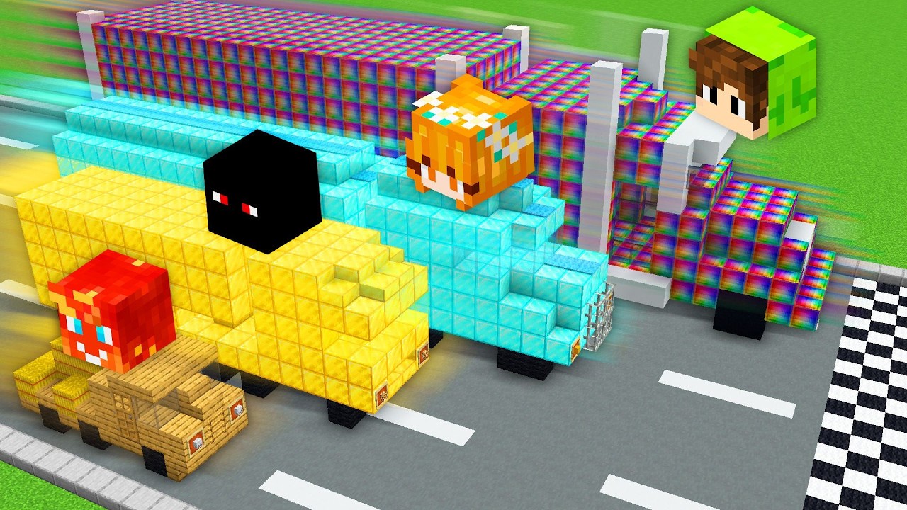 CORRIDA DE CAMINHÃO no Minecraft!