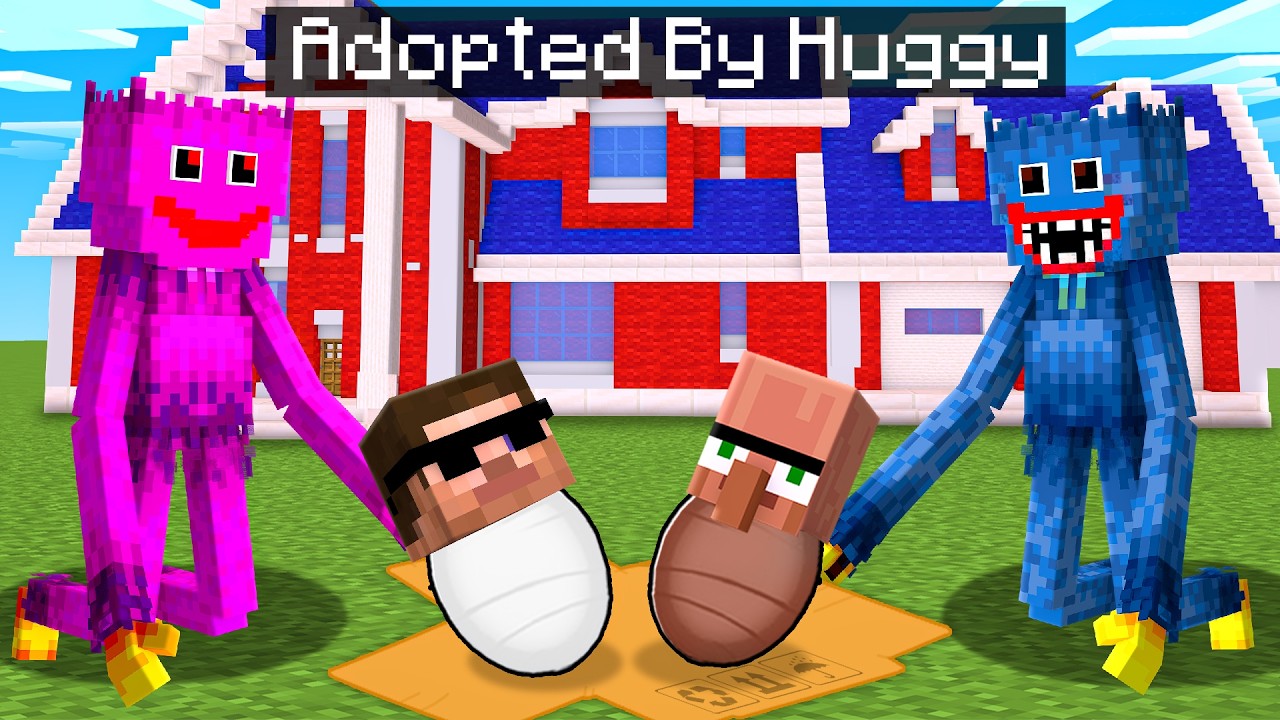 Adopted By HUGGY WUGGY Family in Minecraft..