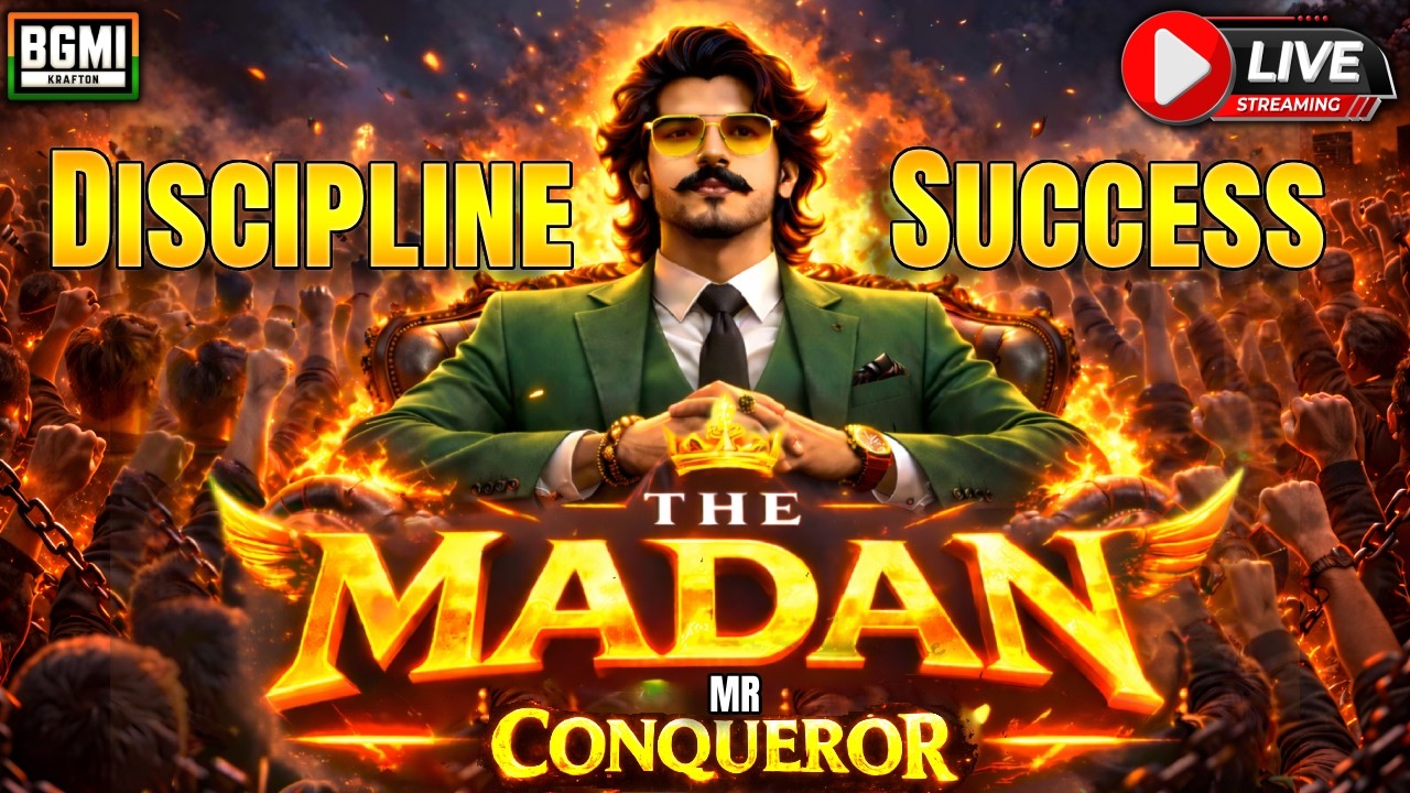 Discipline = Succeess | MR JOKER bro mission  #bgmilive  #bgmilive #madanop #madan #bts