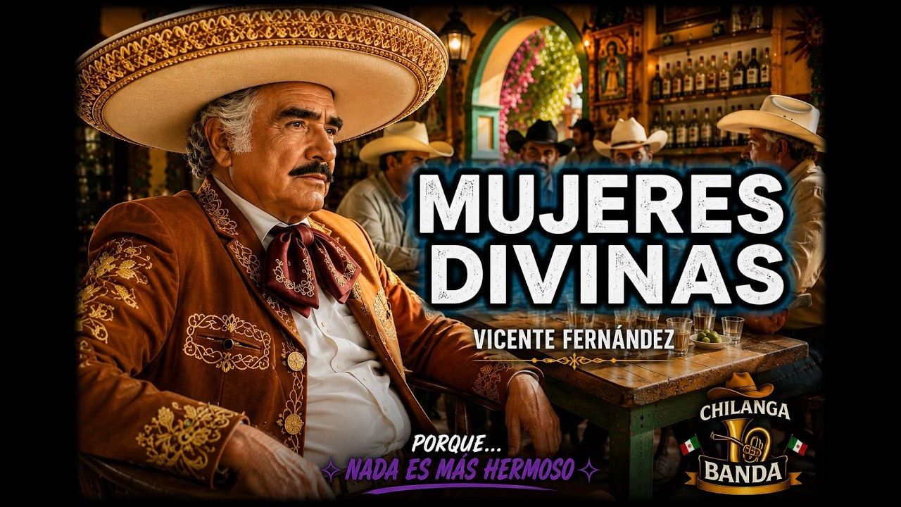 Vicente Fernández - Mujeres Divinas (Letra - Lyrics)